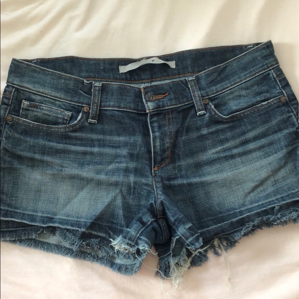 Joe’s jeans denim frayed shorts 28